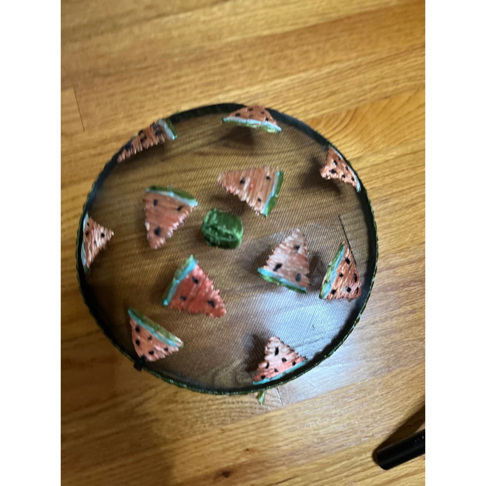 Vintage Gisela Graham Discontinued Mesh Strawberry Food Cover Mint Condition